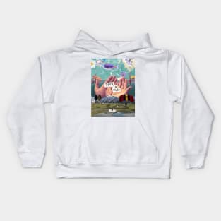 Viva La Vida, A Surreal Pro Living Collage Kids Hoodie